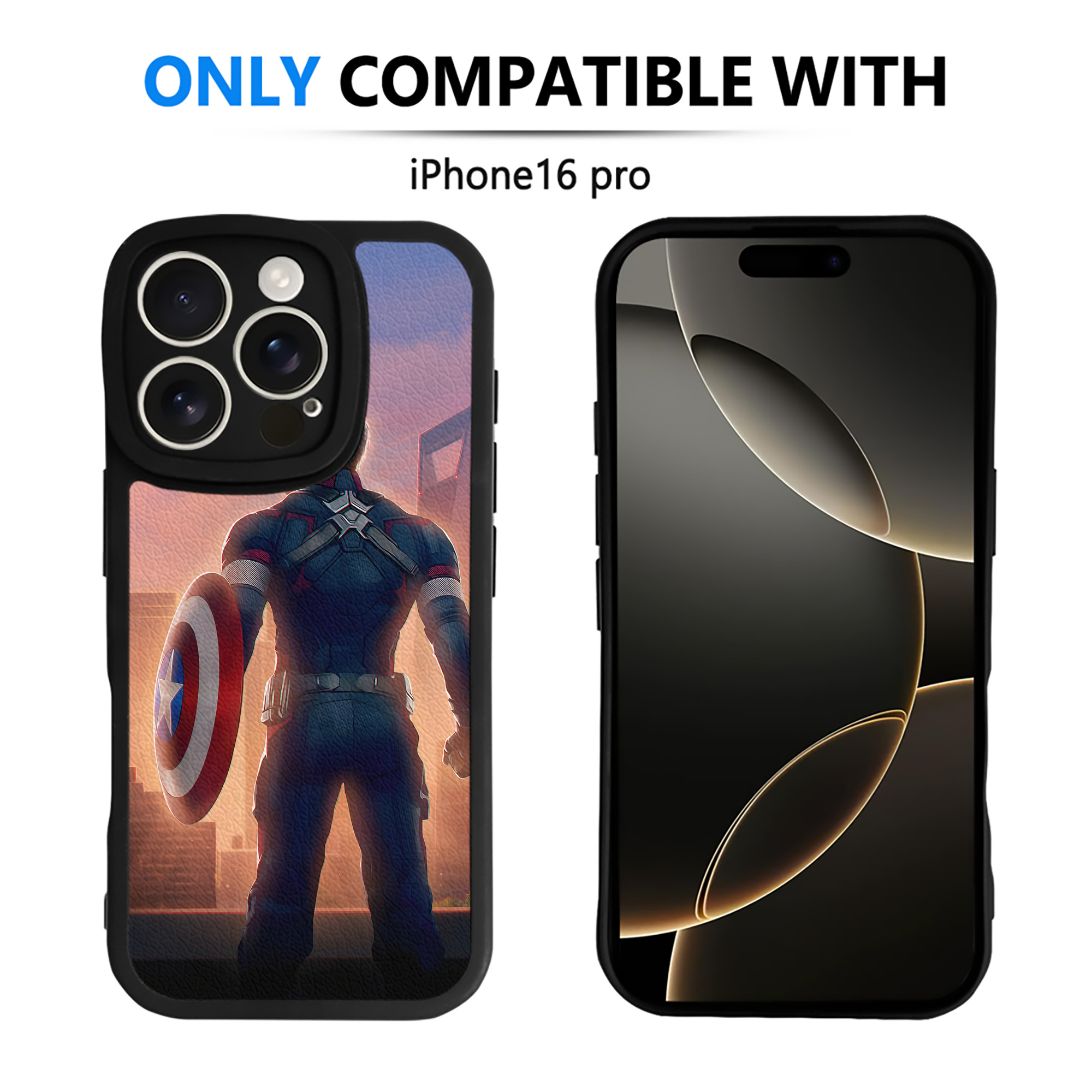 （画像用） アベンジャーズ The Avengers 【iPhone 16シリーズ対応】シリコンスマホケース（レザー調） 材質：シリコン